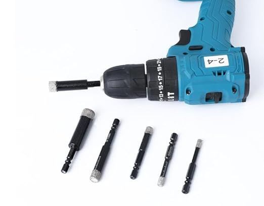 ダイヤモンドバリ研削ドリル5個入り120グリット6mmシャンク8mmシリンダ