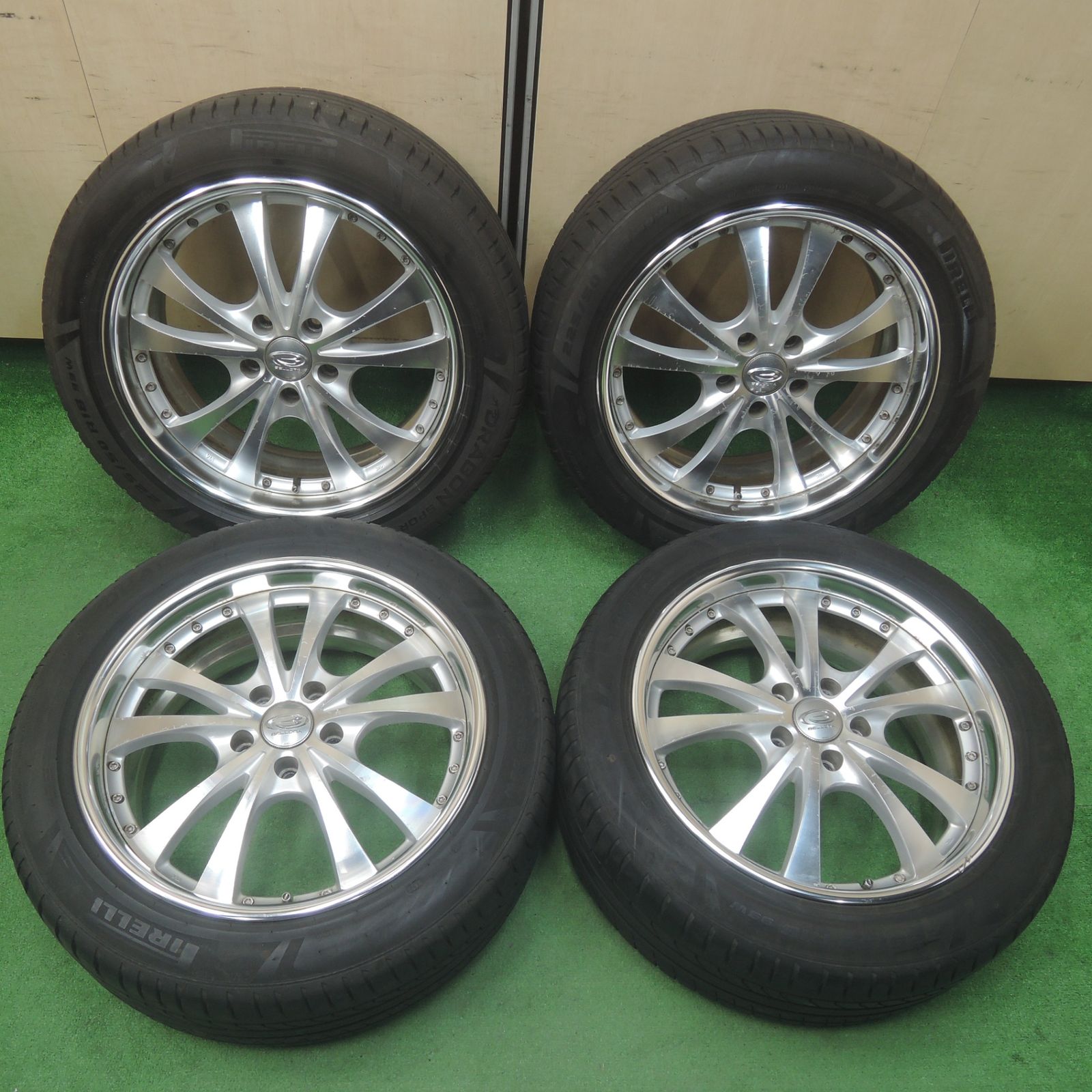 *送料無料*バリ溝！21年！9分225/50R18 ピレリ ドラゴン スポーツ TM BELLONA ベローナ 18インチ PCD114.3/5H4011704SYノ