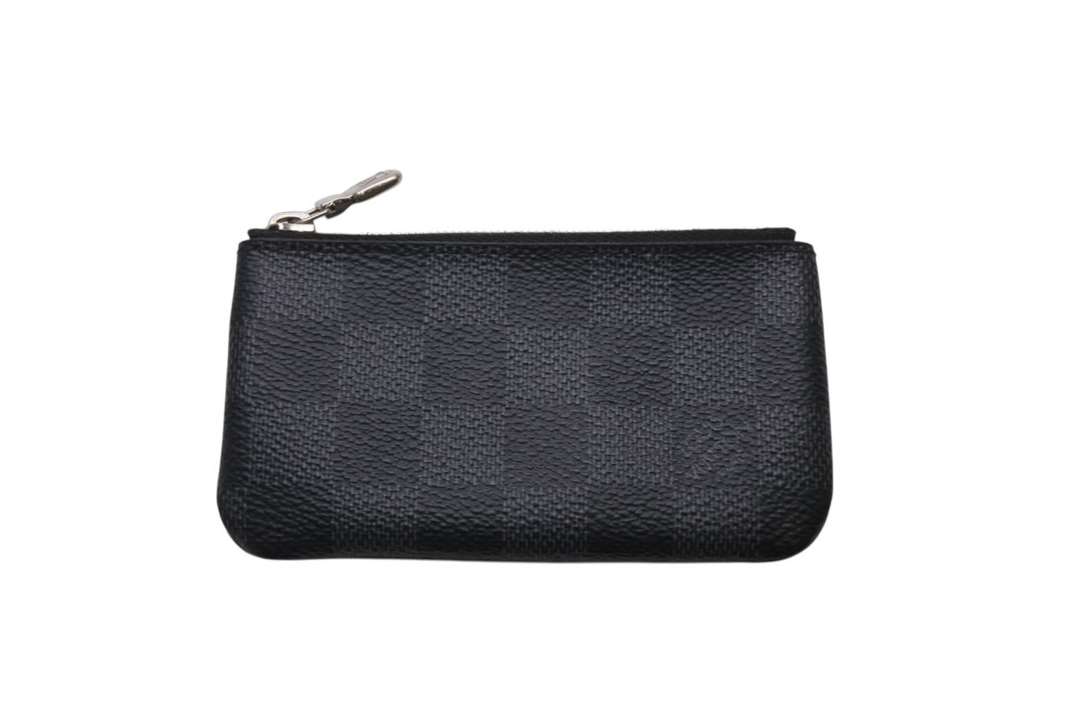 LOUIS VUITTON ルイヴィトン ポシェット クレ コインケース N60155 ダミエ グラフィット ブラック 4b001718