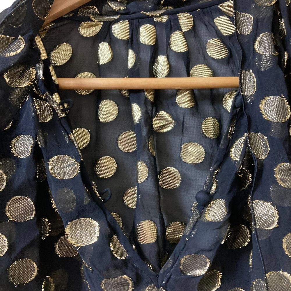 良品 DOLCE&GABBANA ドルチェアンドガッバーナ ドット シルク シアー  