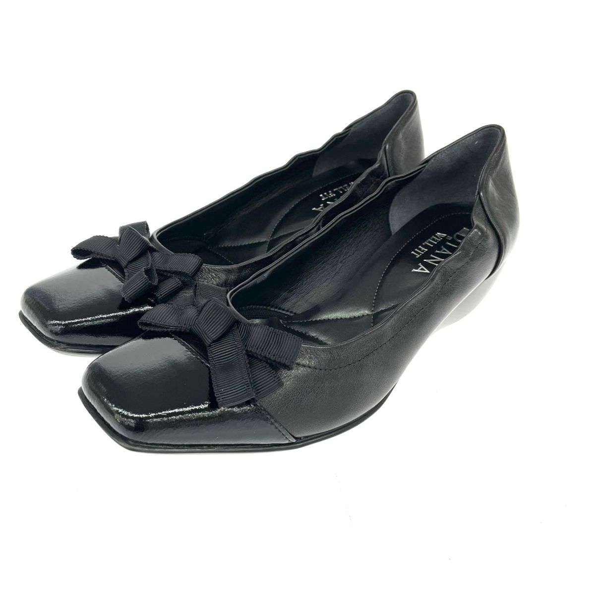 【超美品】ダイアナ　WELL FIT パンプス　ブラック 美品 DIANA ダイアナウェルフィット 表記サイズ:24.5 パンプス