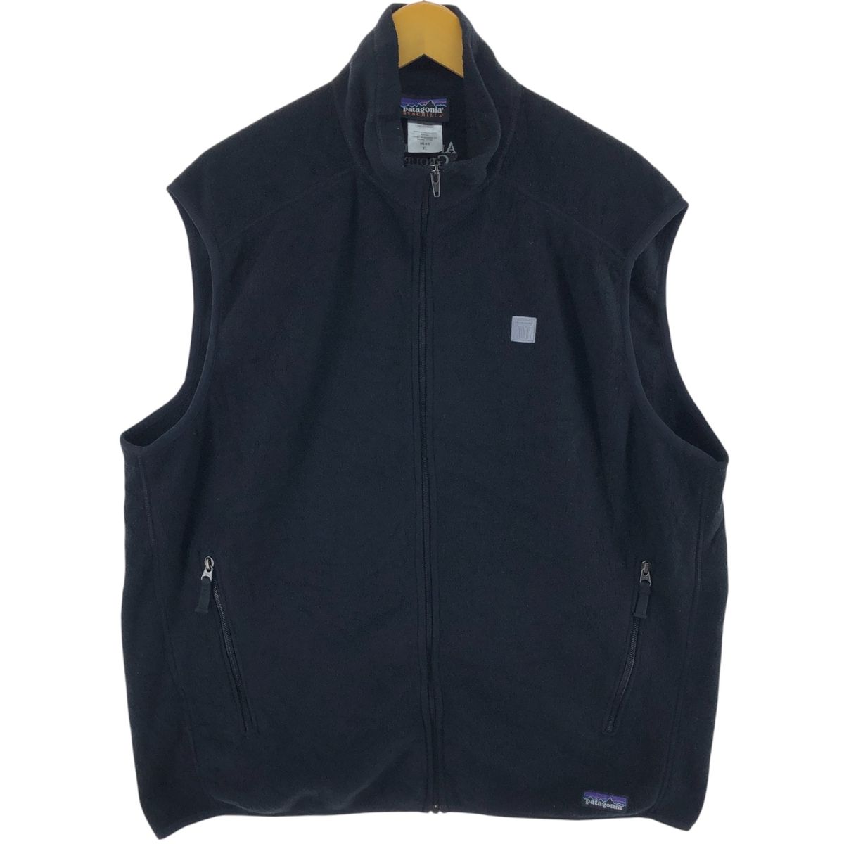 patagonia シェルドシンチラベスト　made in usa Patagonia shelled synchilla vest L black 90's パタゴニア
