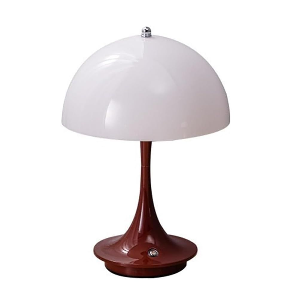 Panthella パンテラ リプロダクト ポータブルライト USB充電式 Type-C コードレス テーブルランプ おしゃれ 寝室 北欧 ポストモダン ホテル ベッドサイド 装飾 (ワインレッド) [ワインレッド]