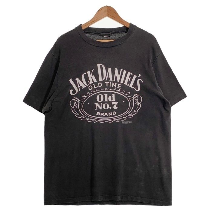 90 s JACK DANIEL S ジャックダニエル プリントTシャツ ブラック Size XL