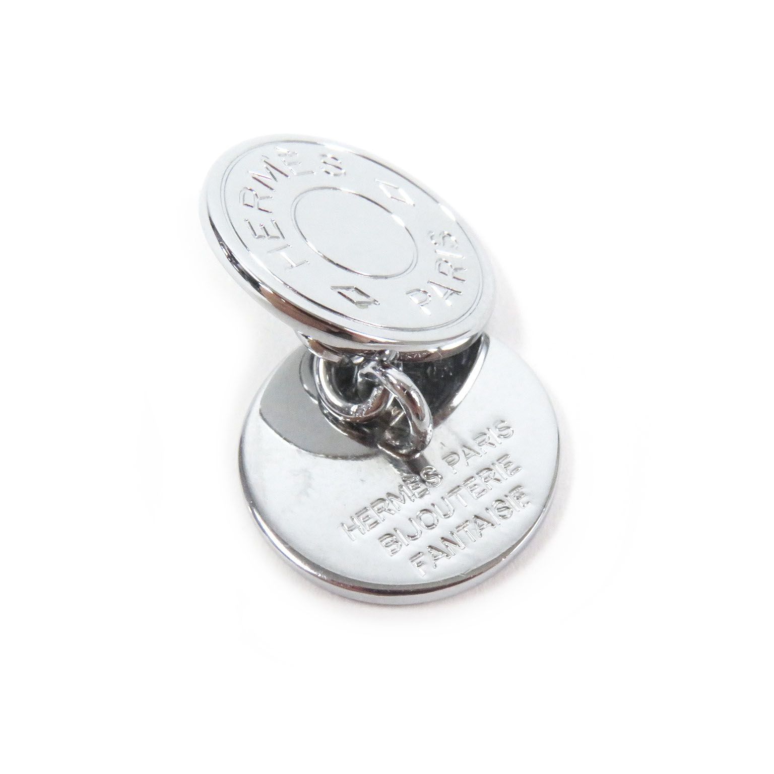 ★3F016 エルメス カフリンクス セリエ ロゴマーク シルバー 925 美品□HERMES エルメス 905208FP セリエモチーフ ロゴ カフス