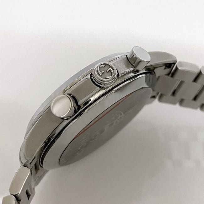 グッチ 腕時計 ホワイト シルバー YA126472 美品 時計 SS 中古 - メルカリ