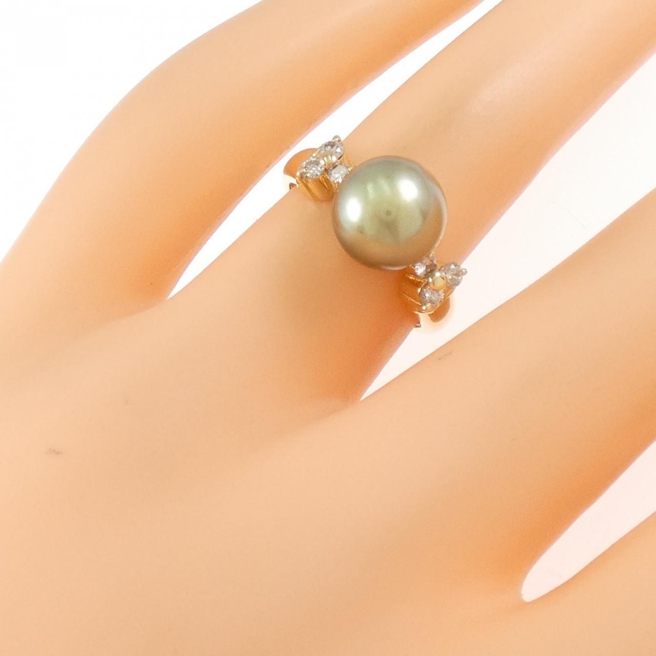 K18YG アコヤパール リング 3mm