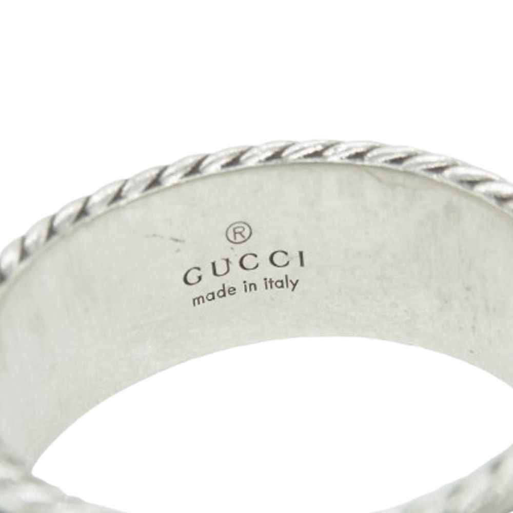 GUCCI グッチ GG ダブルG リング シルバー系 20.5号【中古