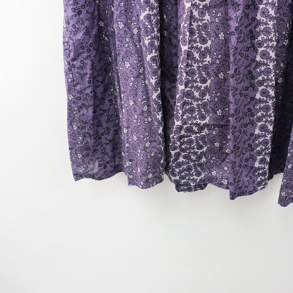 marble SUD　マーブルシュッド　フラワーストライプ ワンピース　パープル marble SUD マーブルシュッド フラワーストライプ ワンピース