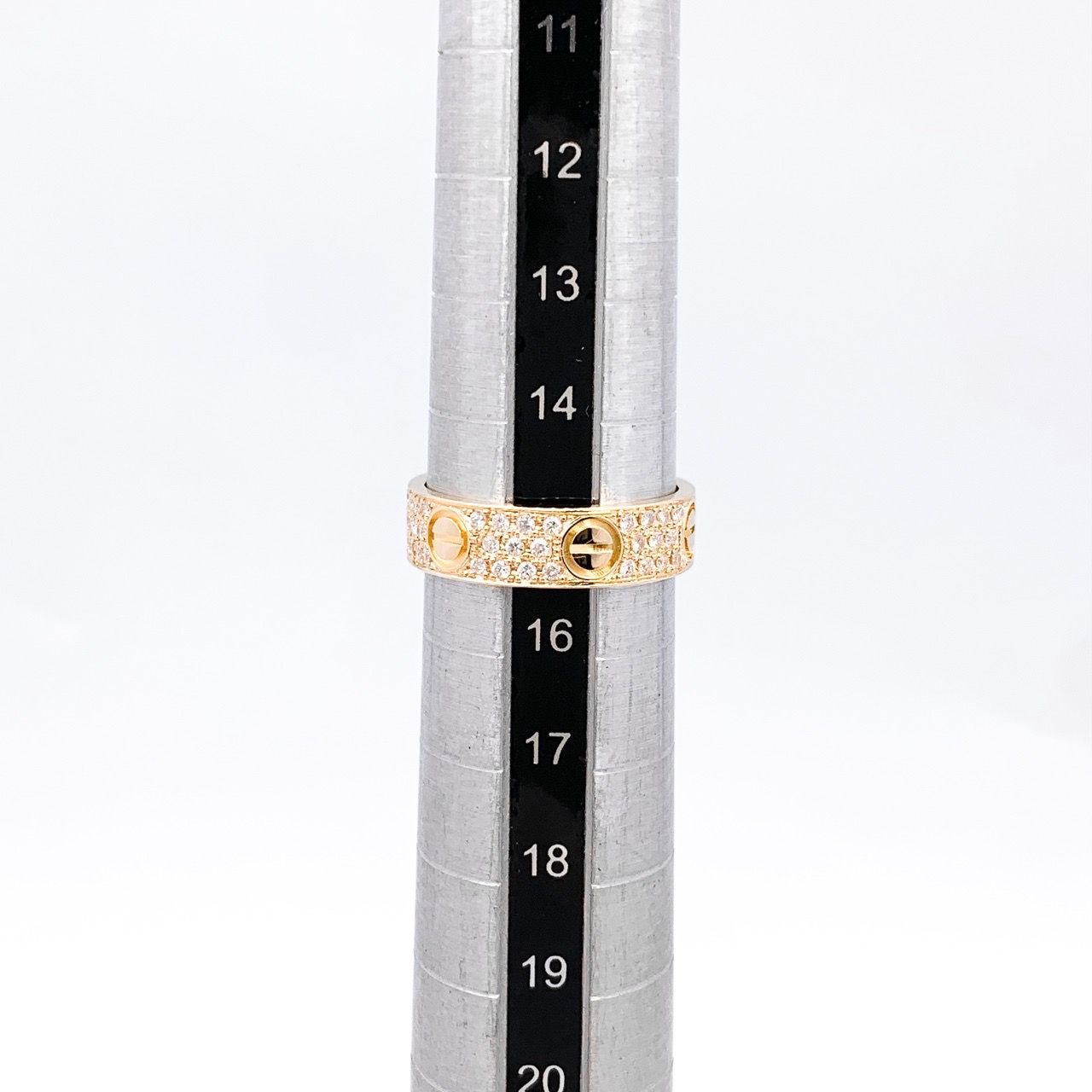 カルティエ ミニラブ リング 56 16号 K18WG ホワイトゴールド