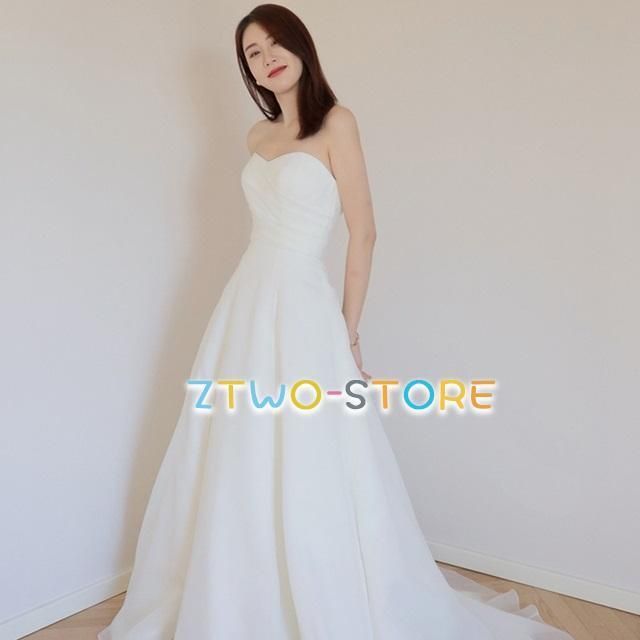 ウェディングドレス オフショルダー ウェディングドレス 大きいサイズ 3L 4L 小さいサイズ ウェディングドレス 二次会 シンプル 上品 前撮WP 929