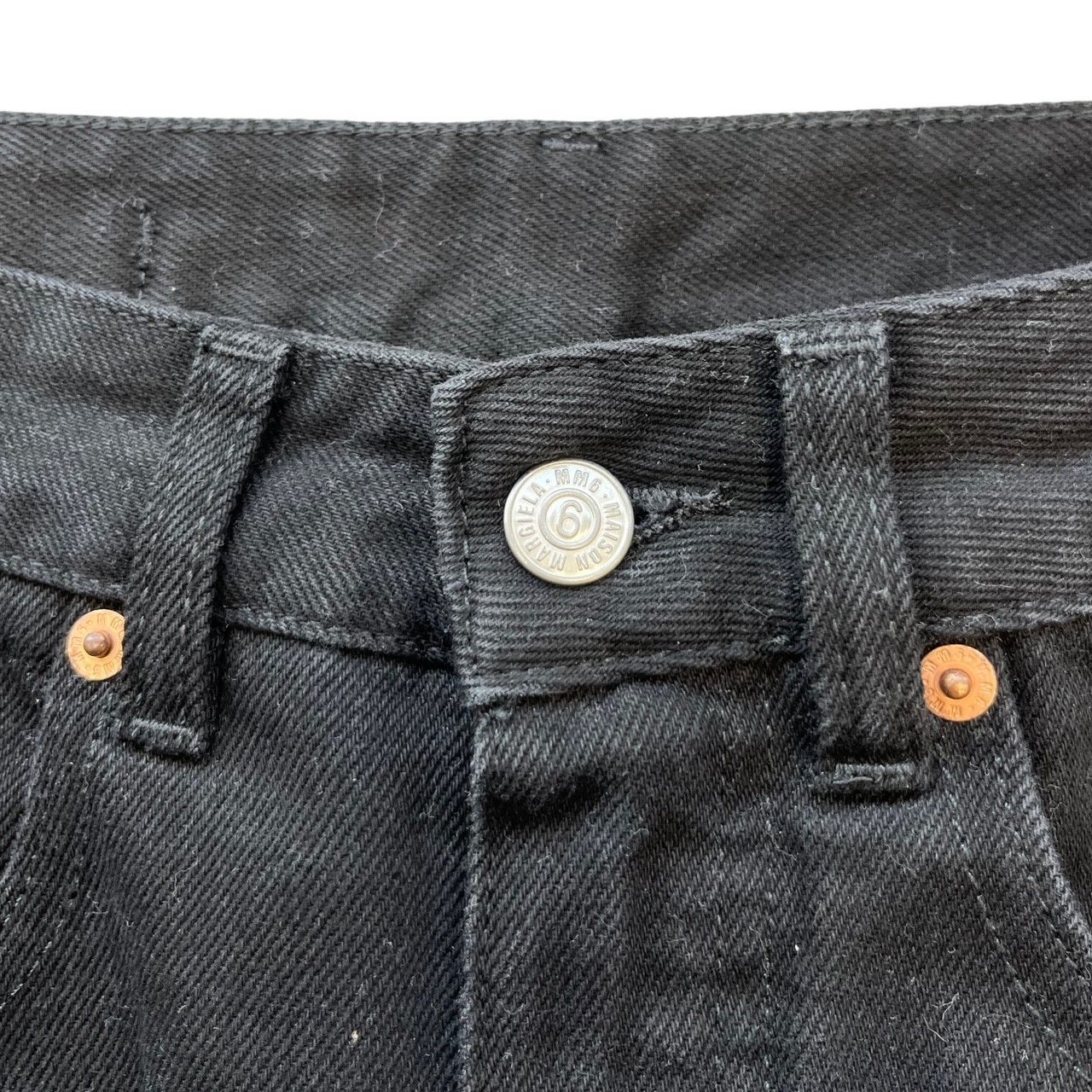 MM6  CONTRAST PANEL RELAXED JEANS