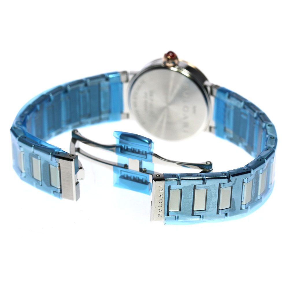 ☆極美品【BVLGARI】ブルガリ ブルガリブルガリ 12Pダイヤ PGコンビ BBP23SG クォーツ レディース_698597【ev10】 ブルガリ BVLGARI BBP23SG ブルガリブルガリ 12Pダイヤ PGコンビ