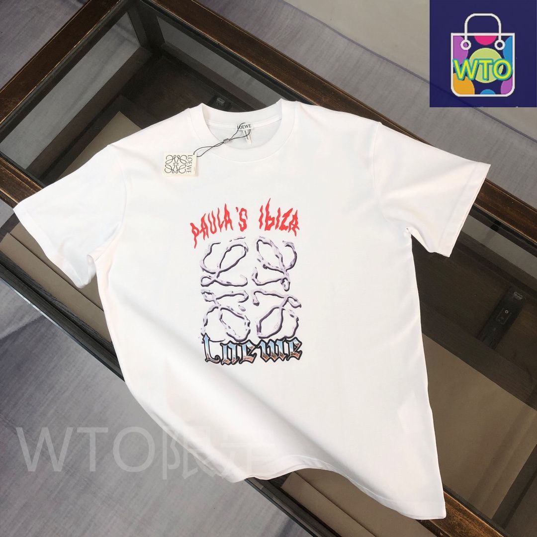 本日限定特価】LOEWE 春夏 ロゴプリントTシャツ [本日特価|新品