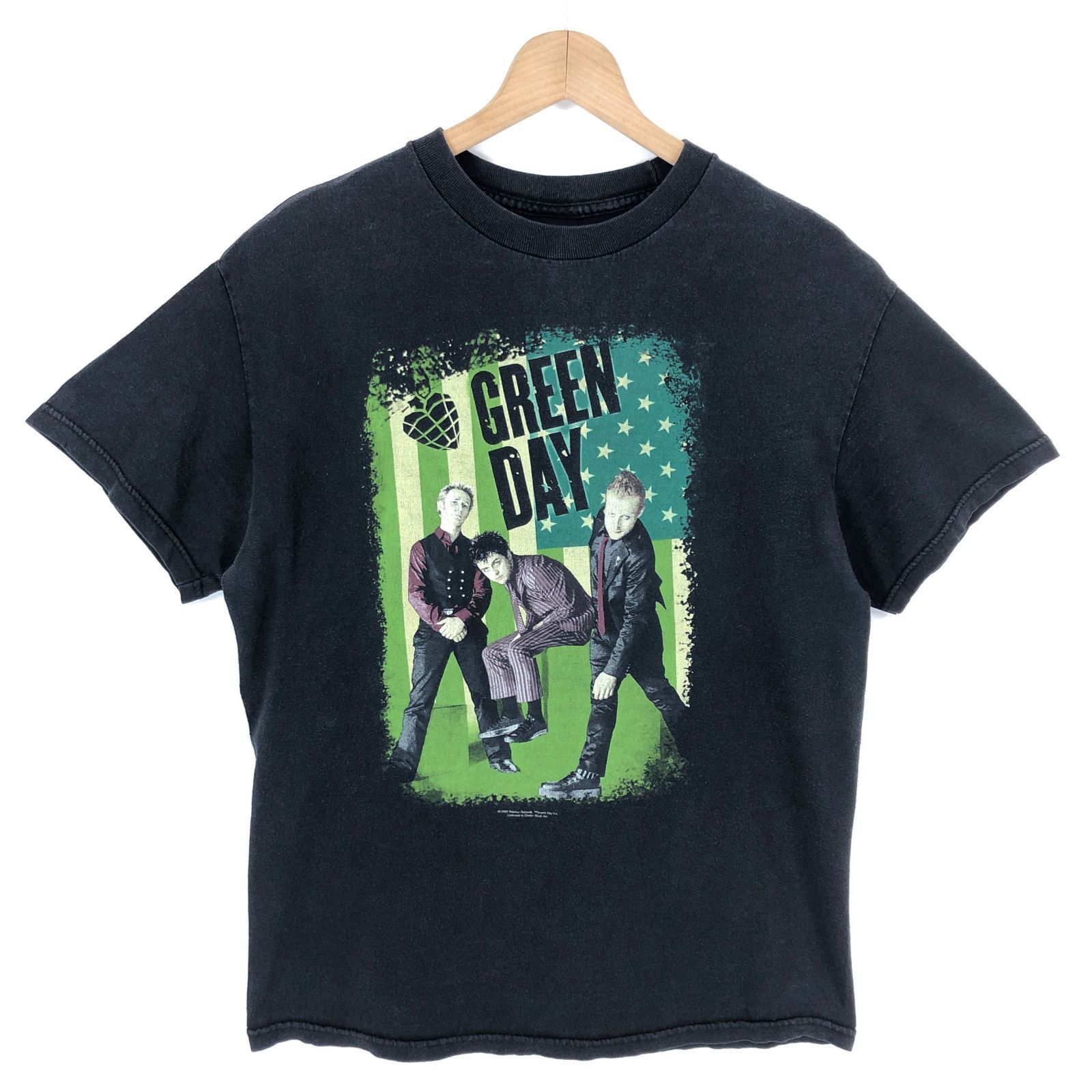 グリーンデイ GREEN DAY バンドTシャツ 黒 メンズM 古着 中古