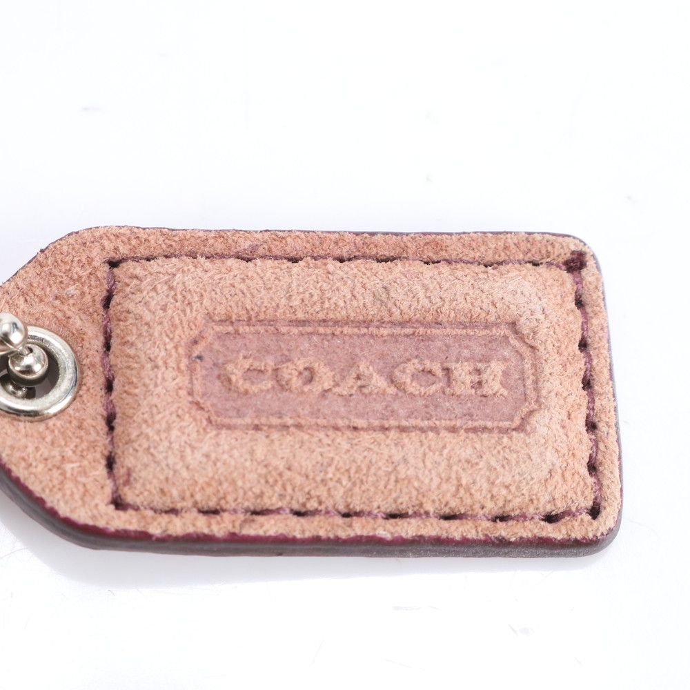 美品✨️コーチ　アクセサリーポーチ　キャンバス　レッド　シグネチャー　6044 美品✨️コーチ アクセサリーポーチ キャンバス レッド