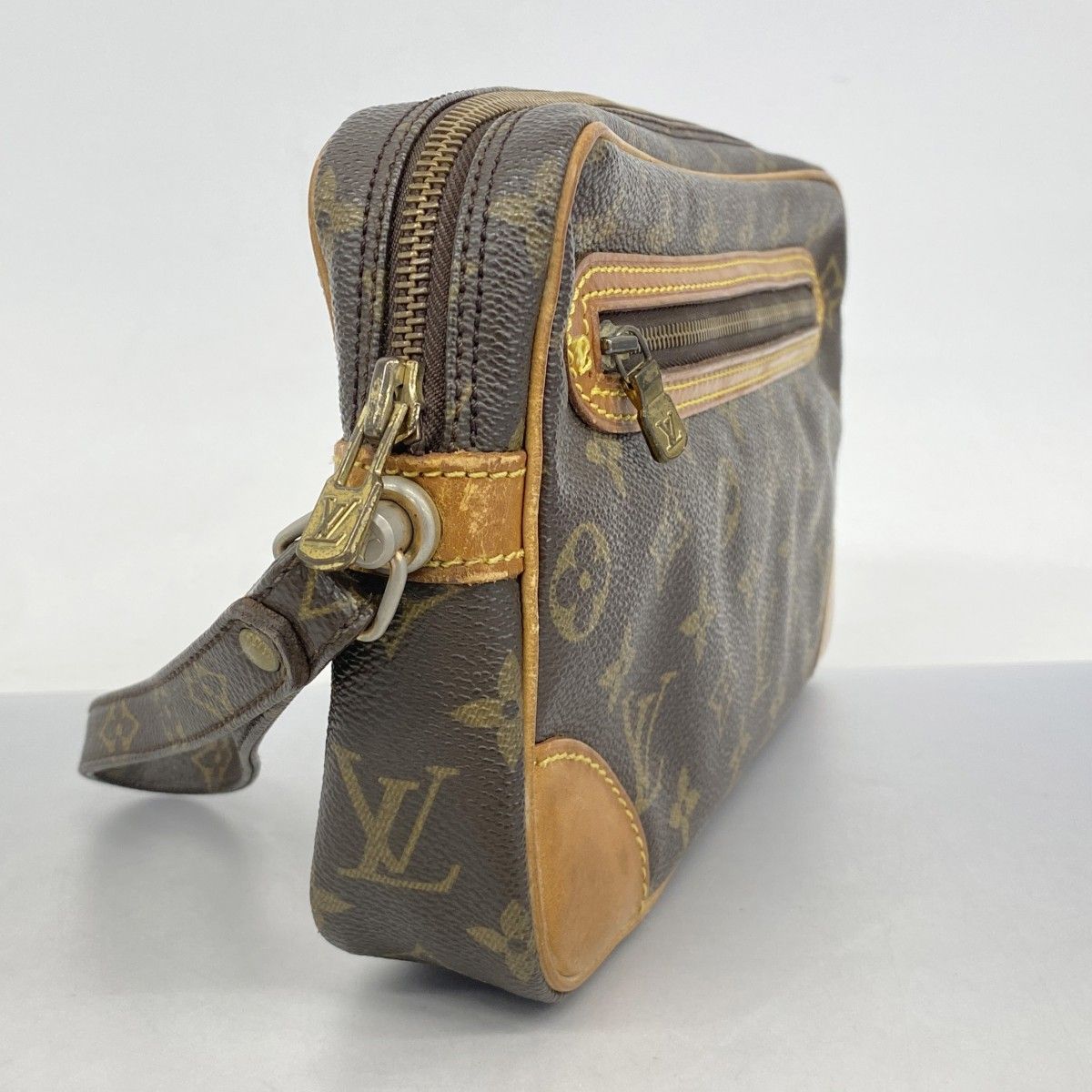 5mb1985-h ルイヴィトン クラッチバッグ モノグラム マルリードラゴンヌGM M51825 ブラウン メンズ