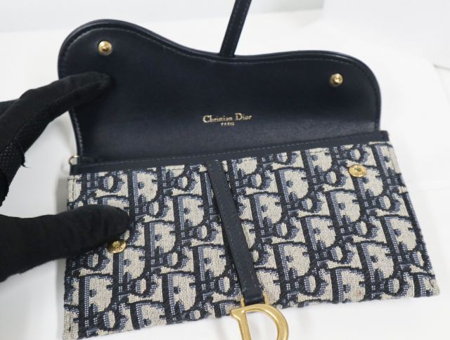 Dior ディオール ロングウォレット SADDLE チェーンウォレット 長財布