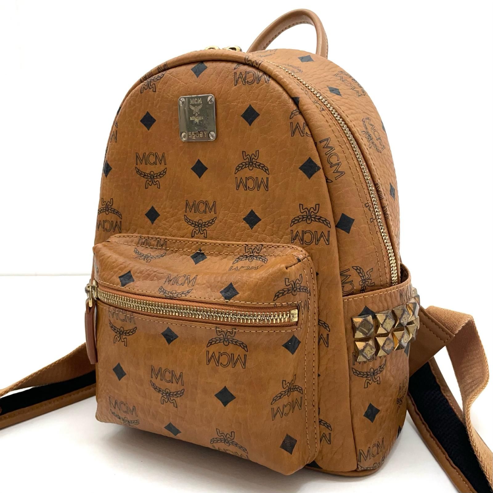 Ami Paris コーティングキャンバス バックパッ