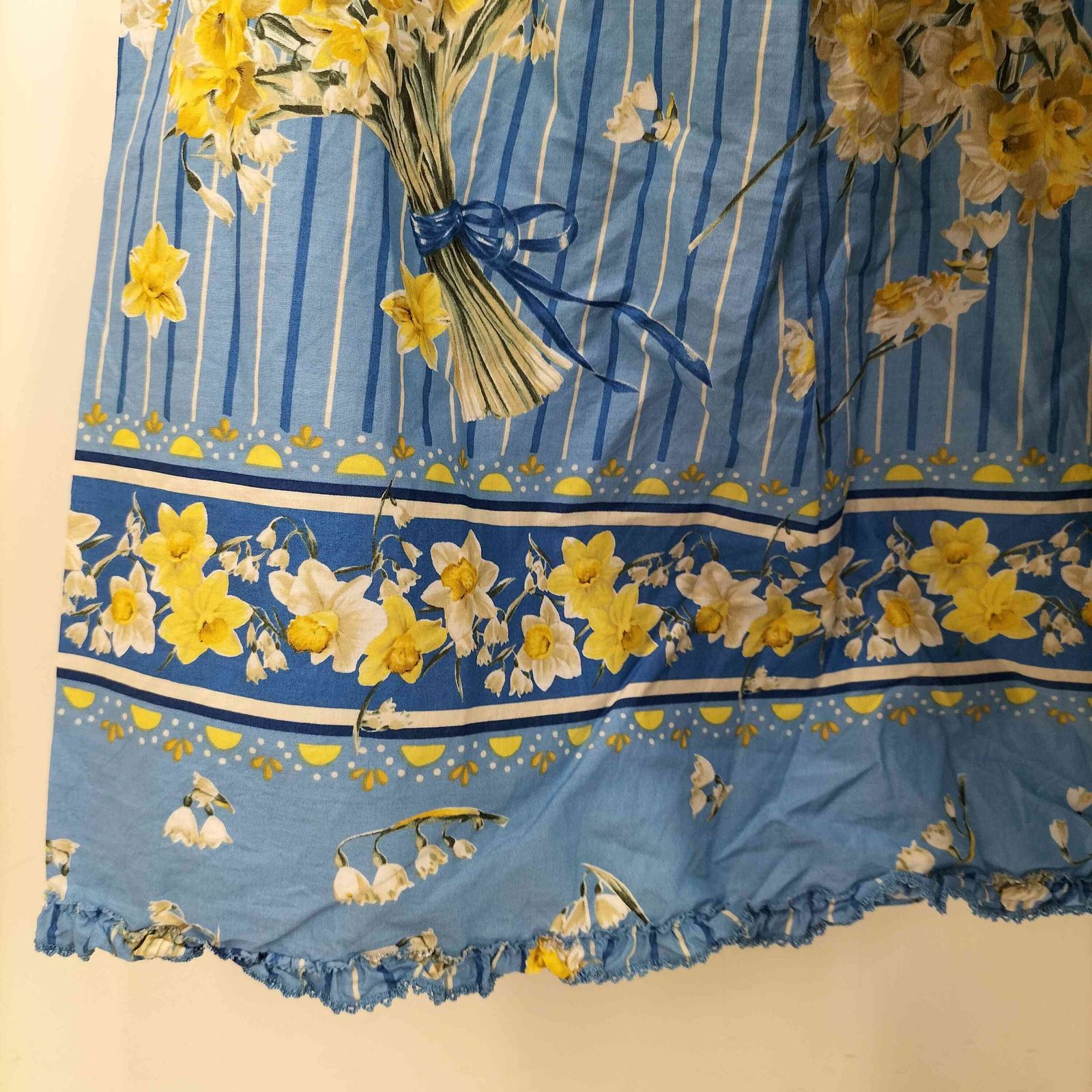 ピンクハウス PINK HOUSE 24SS スイセンプリントミディワンピース  