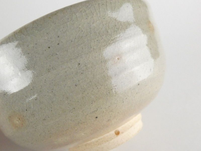 清宮】大野正蔵 作「西尾焼 茶碗」共箱 幅 約12.8cm 高さ 約7.2