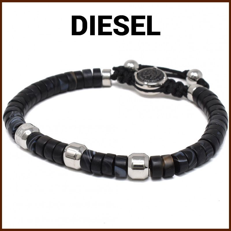 海外輸入】 DIESEL ディーゼル ブレスレット 天然石ユニセックス