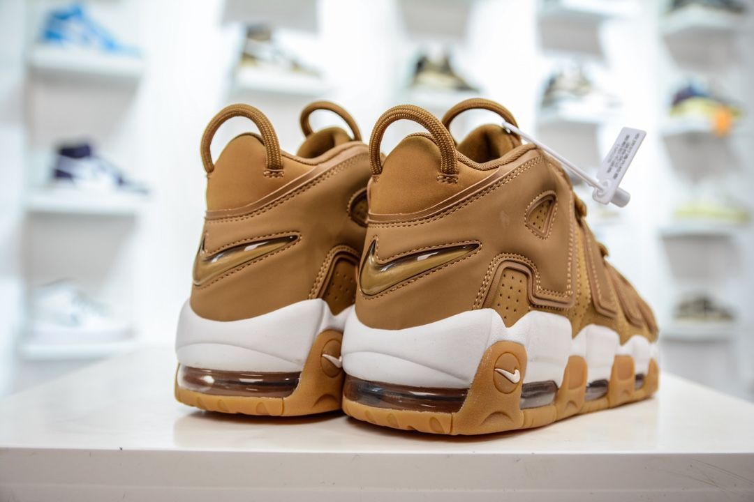 NIKE AIR MORE UPTEMPO '96 FLAX/FLAX-GUM LIGHT BROWN AA4060-200 ナイキ エア モア アップテンポ `96 フラックス/フラックス-ガム ライト ブラウン