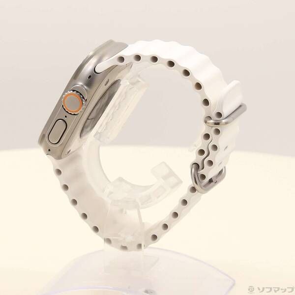 〔 品〕 Apple Watch Ultra 2 GPS Cellular 49mm チタニウムケース ホワイトオーシャンバンド 276