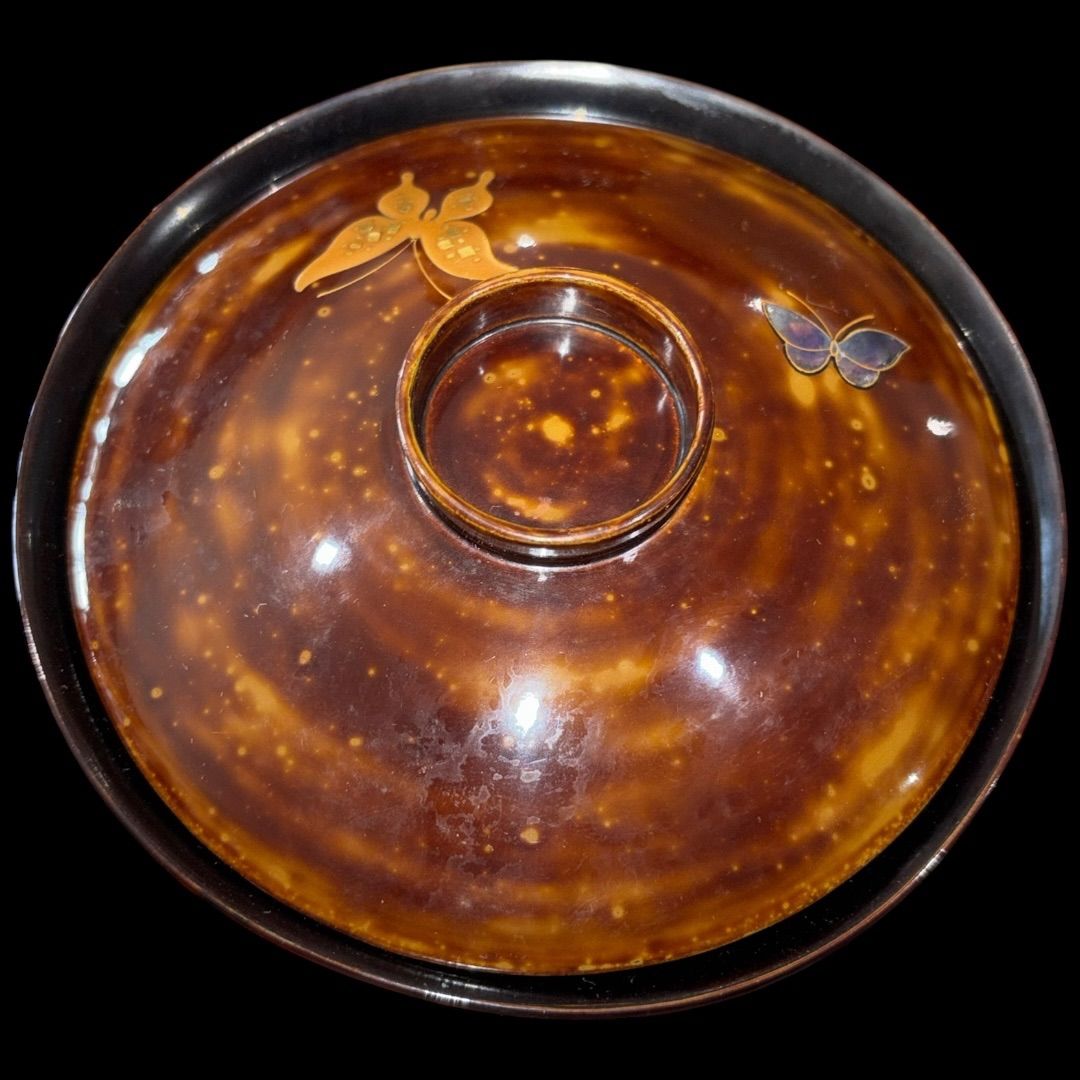 某有名オークション買入 蒔絵 螺鈿 作家物 10客セット 銘あり 漆器 お椀 吸い物椀 江戸 明治時代