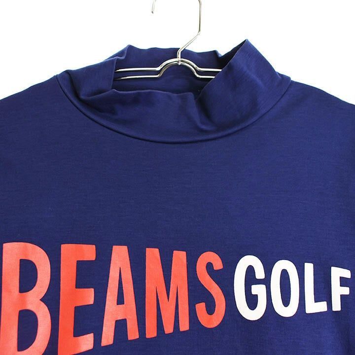 ビームスゴルフ モックシャツ長袖 メンズS BEAMS GOLF Vネック 長袖