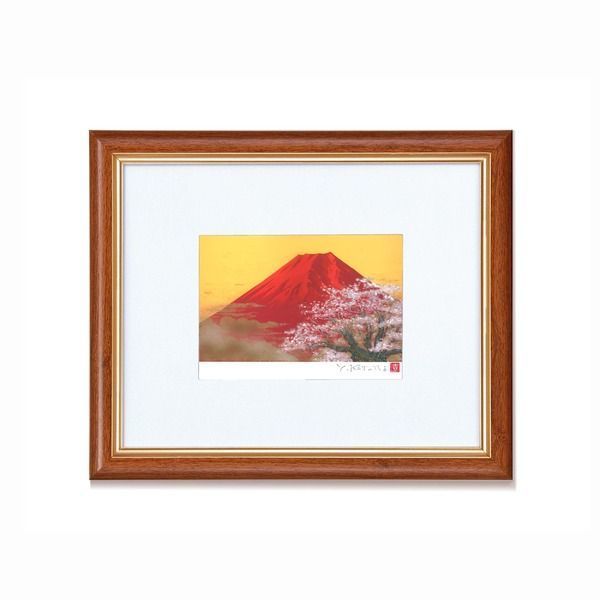 絵画？ 額付き！ Amazon.co.jp: 太田アート 油絵額 赤富士 F6号 道尾紀良 11325