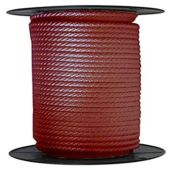 アンカーロープドックライン3?|8? x 50? Braided 100?%ナイロンBurgundy Made in USA