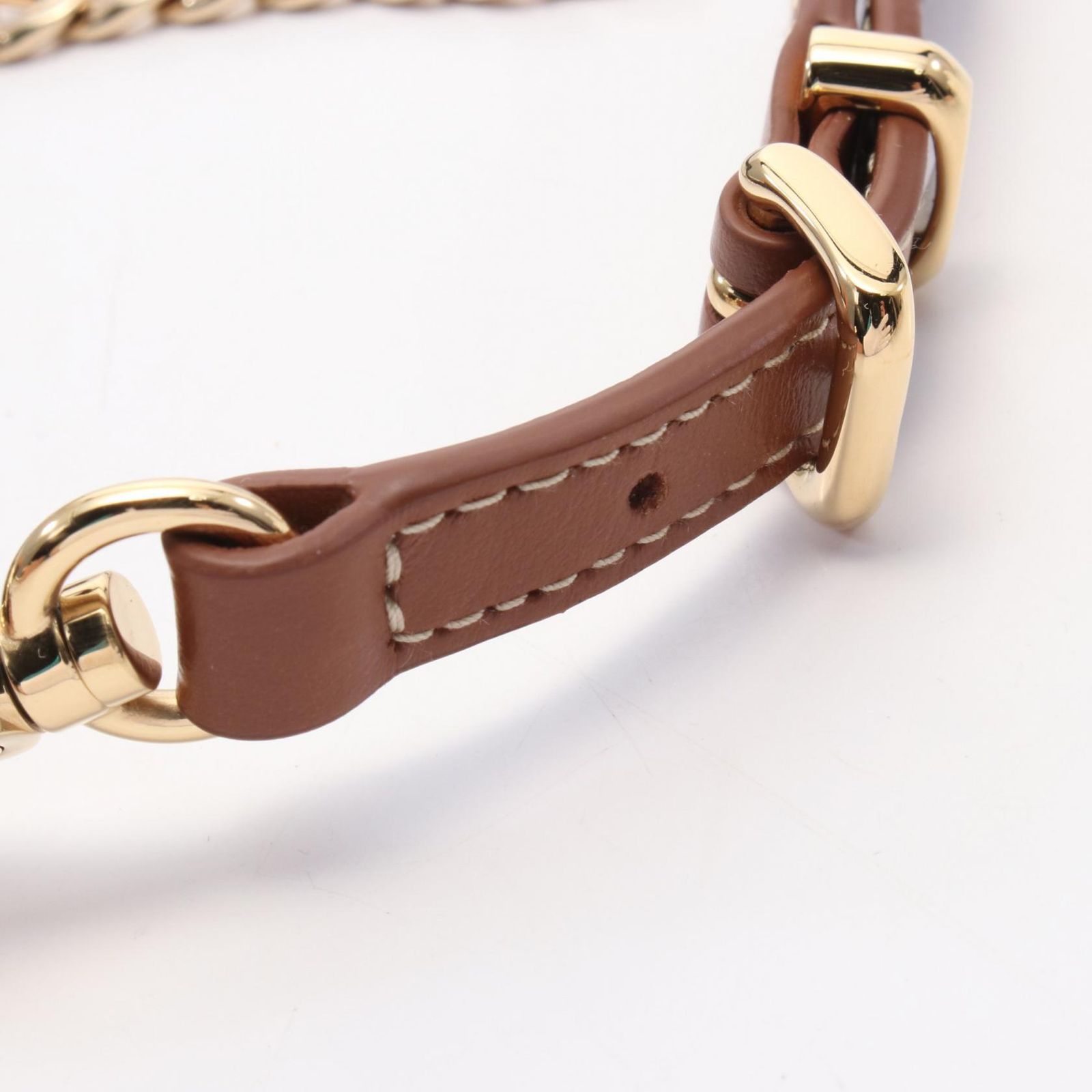 ミュウ ミュウ Miu Miu チャーム トリック カーキ/ブラウン レザー  