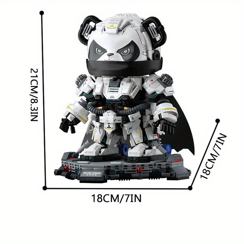新着商品】1044ピースのメカパンダブロックセットは、14歳以上の