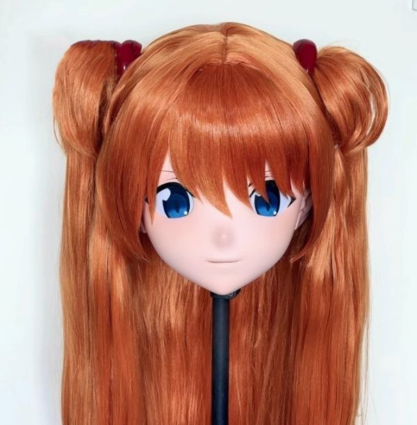 即納 全頭マスク カツラ付き ロック付き NO.10 フルマスク ドール