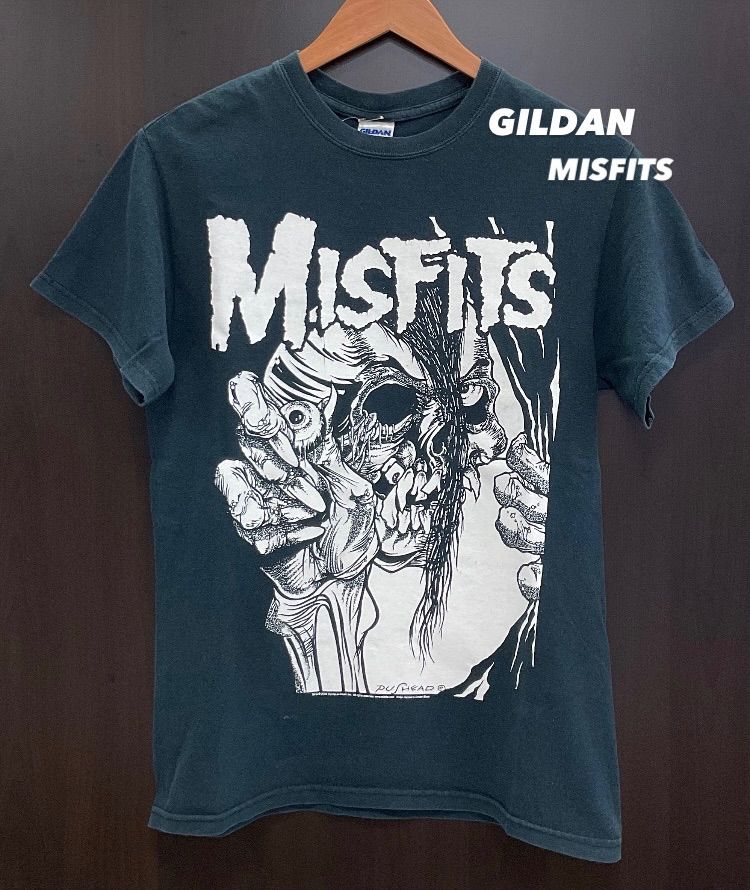 GILDAN ギルダン Tシャツ MISFITS ミスフィッツ バンT パスヘッド 