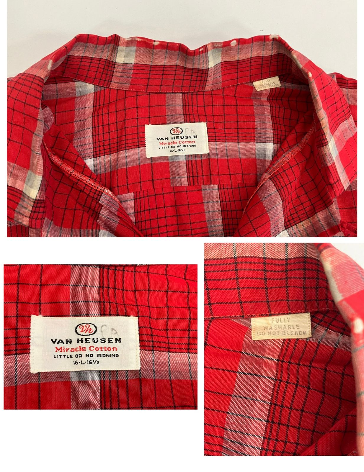 Van Heusen Miracle All Cotton 長袖開襟シャツ ヴィンテージ vintage 60's 60年代 VAN HEUSEN Miracle Cotton 開襟
