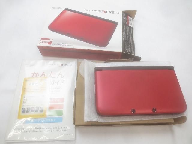 品 ゲーム ニンテンドー3DS LL 本体 SPR-001 レッド×ブラック 動作品 き