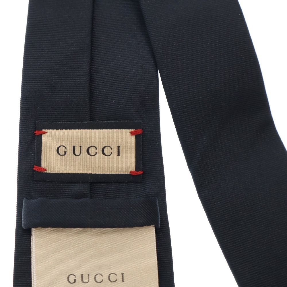 GUCCI ネクタイ ブラック BEE刺繍 グッチ ネクタイ GUCCI ブラック/マルチカラー (7cm) GOLDWYN