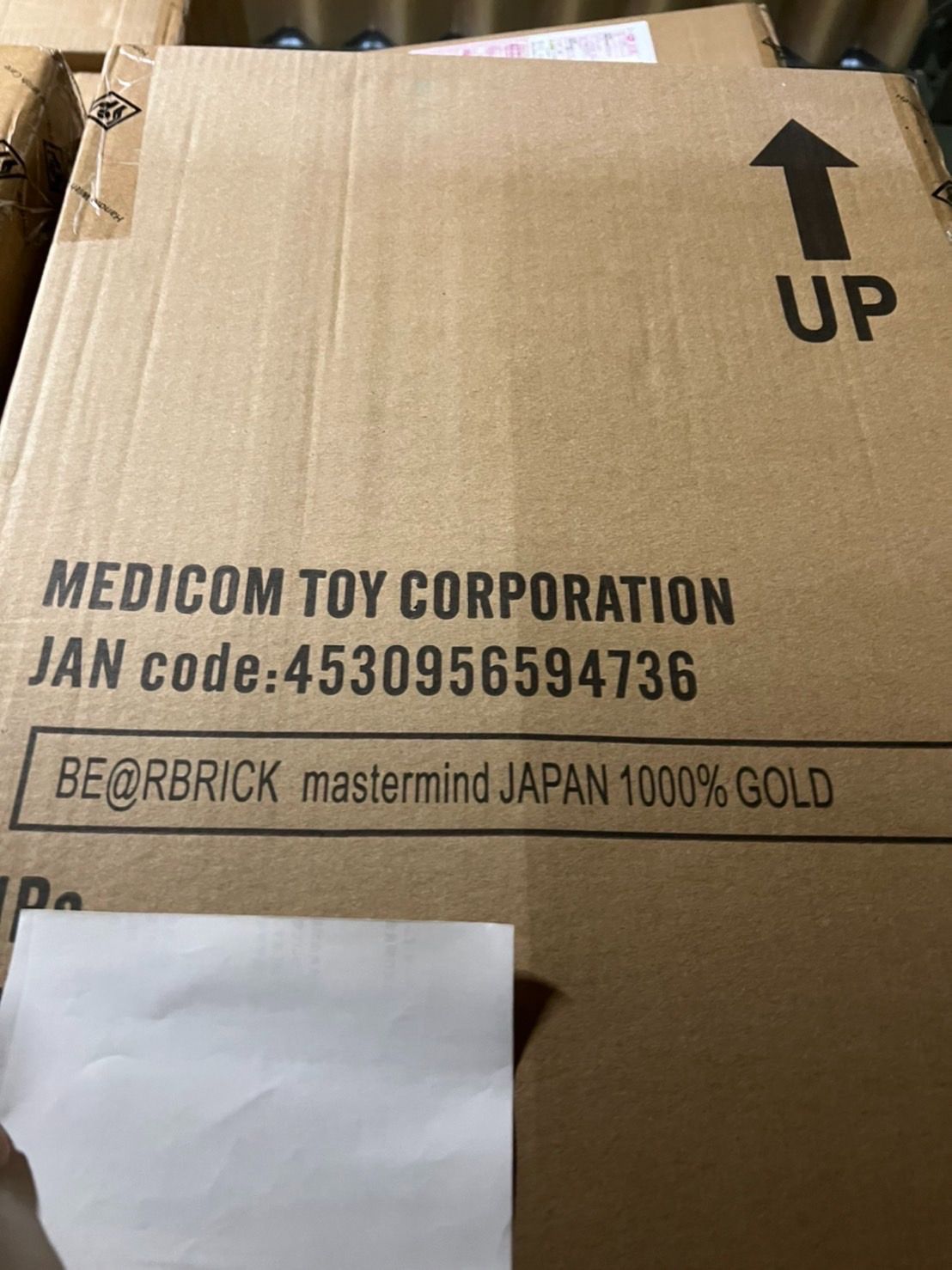 MEDICOM TOY BE@RBRICK mastermind JAPAN GOLD 1000% メディコムトイ 