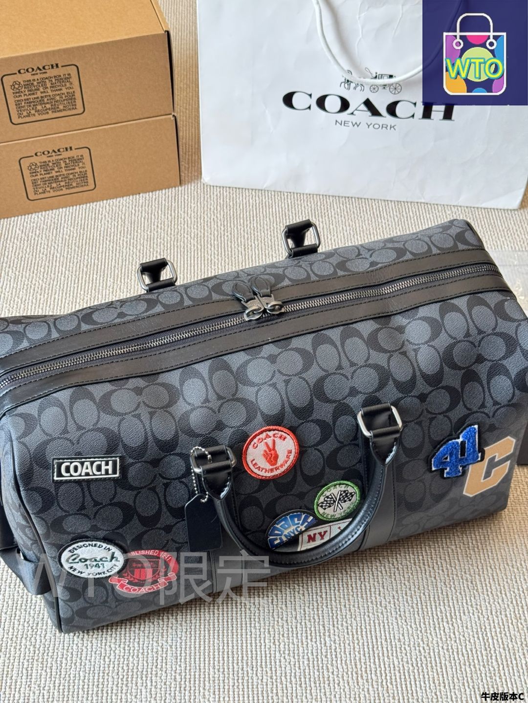 コーチ 旅行用バッグ/キャリーバッグ シグネチャーキャンバス 今日特価】Coach コーチ メンズトラベルバッグ シグネチャーC