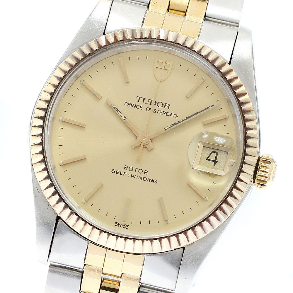 チュードル TUDOR 74033 プリンス オイスターデイト YGベゼル 自動巻き メンズ_909036