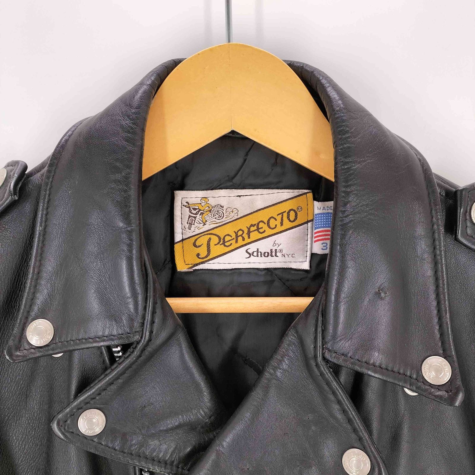 【80～90s バイカータグ 36】ショット 618 ライダース ジャケット schott ショット 80s~90s バイカー パーフェクト タグ 618