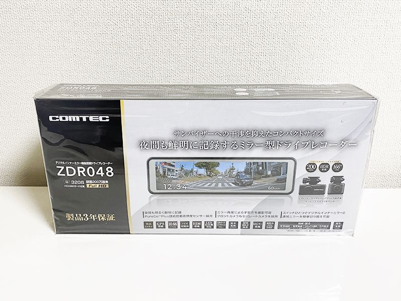 コムテック ドライブレコーダー ZDR048 ミラー型 ZDR-048 COMTEC コムテック ドライブレコーダー ZDR048 ミラー型 ZDR-048 COMTEC