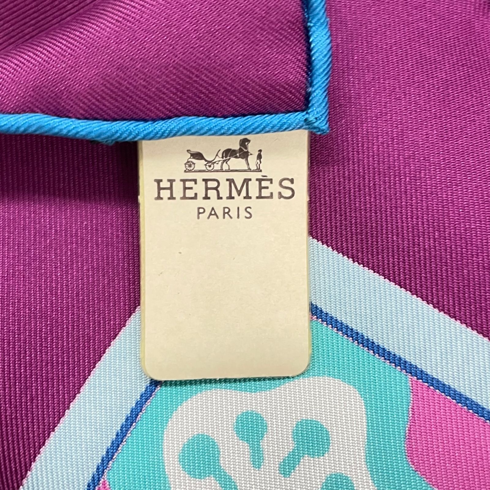 未使用品 HERMES エルメス 龍 シルク スカーフ パープル 箱付き - メルカリ
