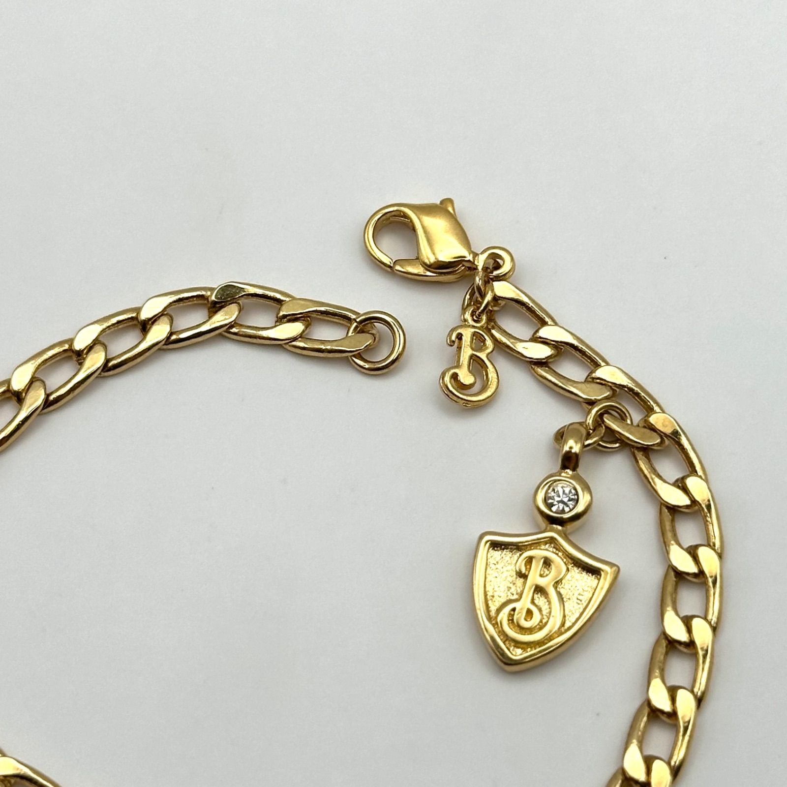 希少・美品】Burberrys バーバリー ブレスレット Bロゴ ラインストーン