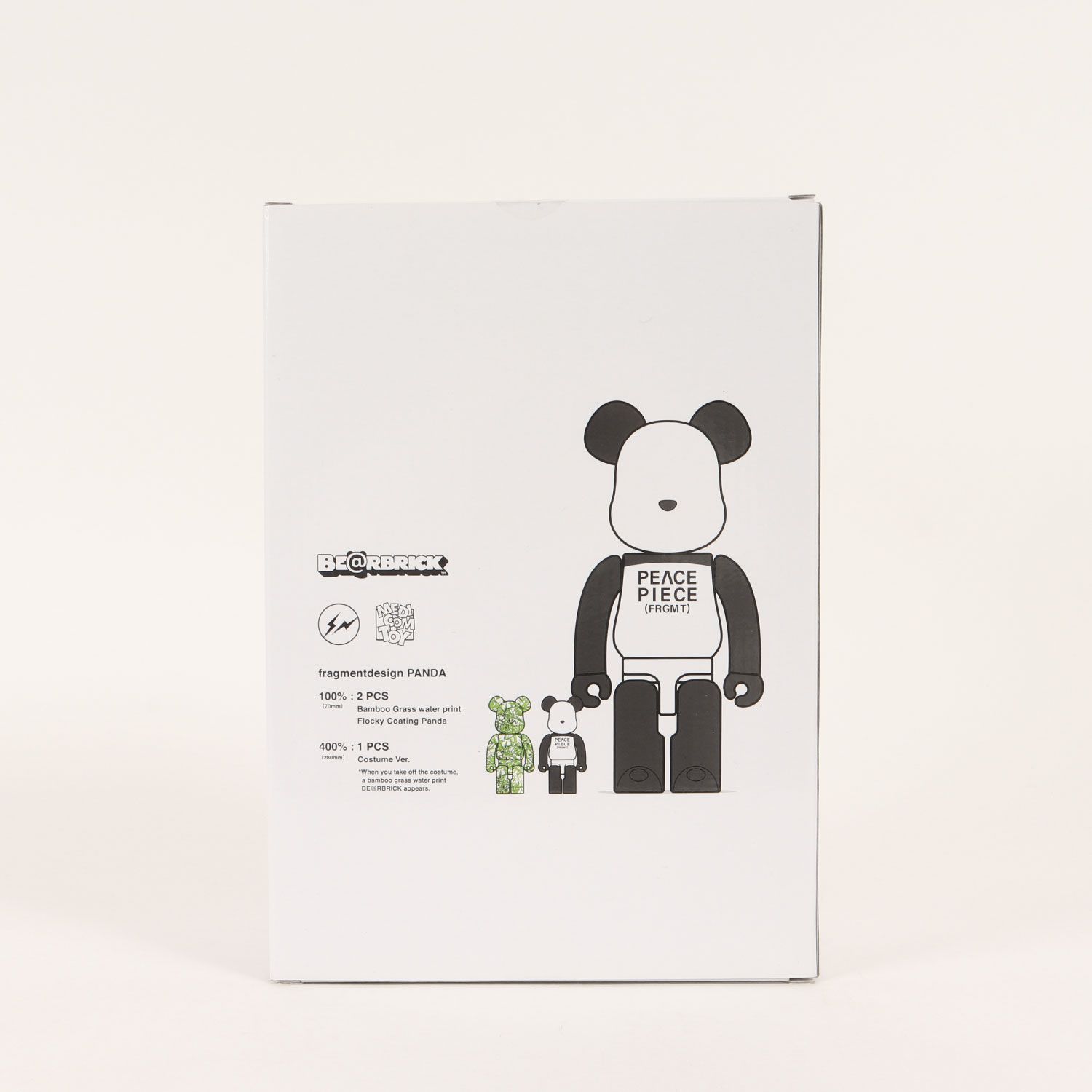 MEDICOM TOY - 【美品】MEDICOM TOY メディコムトイ 2023年モデル fragment design BE@RBRICK 400% % 100% PANDA / ブラック ホワイト 黒白 / コラボ インテリア 雑貨 小物【メンズ】【中古】 美品】MEDICOM TOY メディコムトイ 2023年モデル fragment