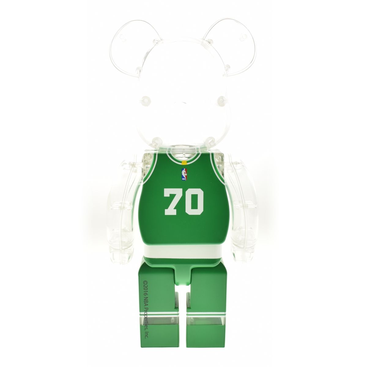 MEDICOM TOY - 【MEDICOMTOY×MILK×NBA】70th Anniversary ボストン セルティックス クリアベアブリック BE@RBRICK 400%フィギュア MEDICOMTOY×MILK×NBA】70th Anniversary ボストン セルティック