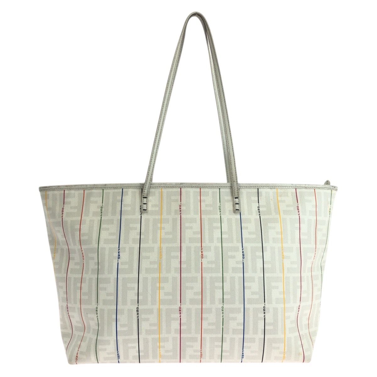 FENDI フェンディ ズッカ ホワイト マルチカラー レザー 88H185 HQP  