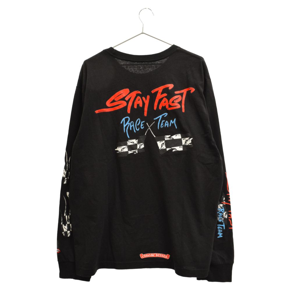 CHROME HEARTS (クロムハーツ) 22SS×MATTY BOY STAY FAST L/S TEE×マッティボーイ ステイファーストロングスリーブカットソー  長袖Tシャツ ブラック - メルカリ